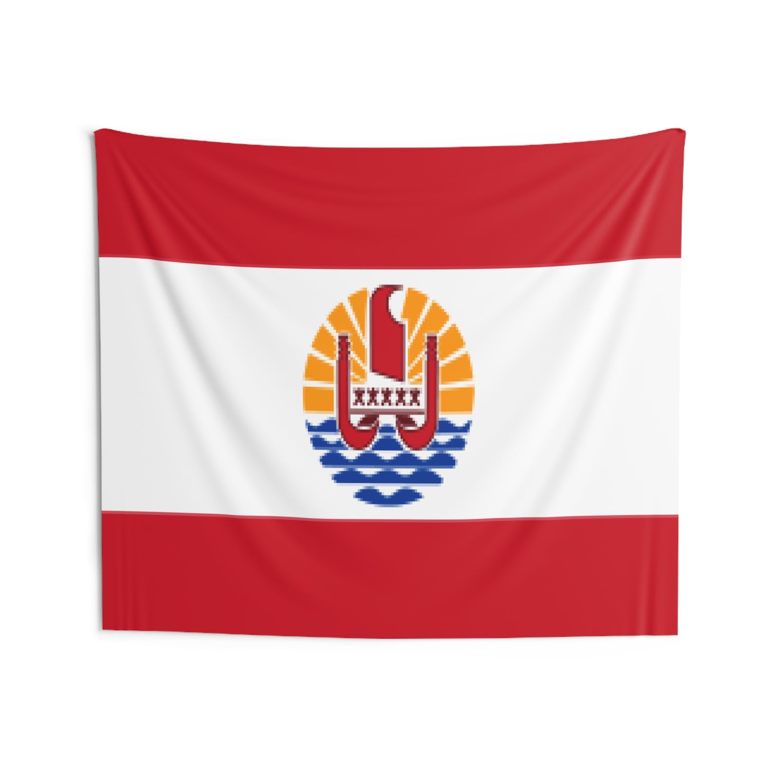 French Polynesia Country Flag Wall Hanging Tapestry-Express Your Love Gifts