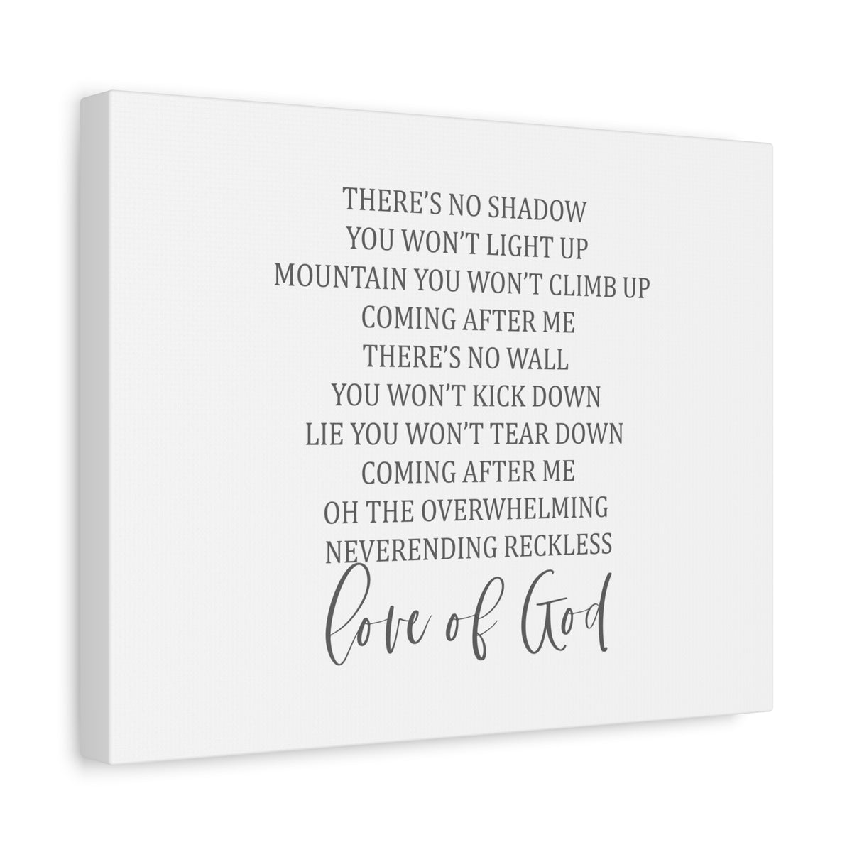 Scripture Canvas Love Of God Psalm 136:26 Christian Wall Art Bible Verse Print Ready to Hang-Express Your Love Gifts