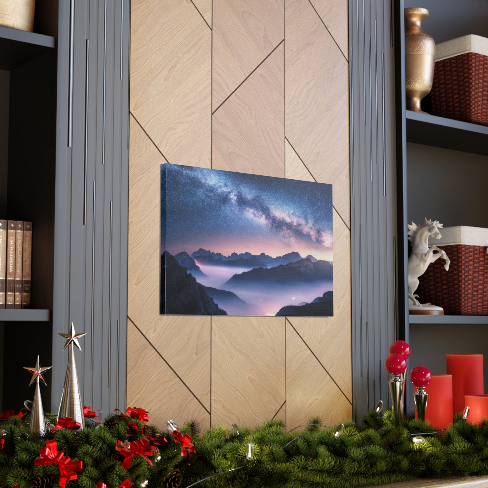 Nature Wilderness Night Sky Photography Canvas Wall Art for Home Decor Ready-to-Hang-Express Your Love Gifts