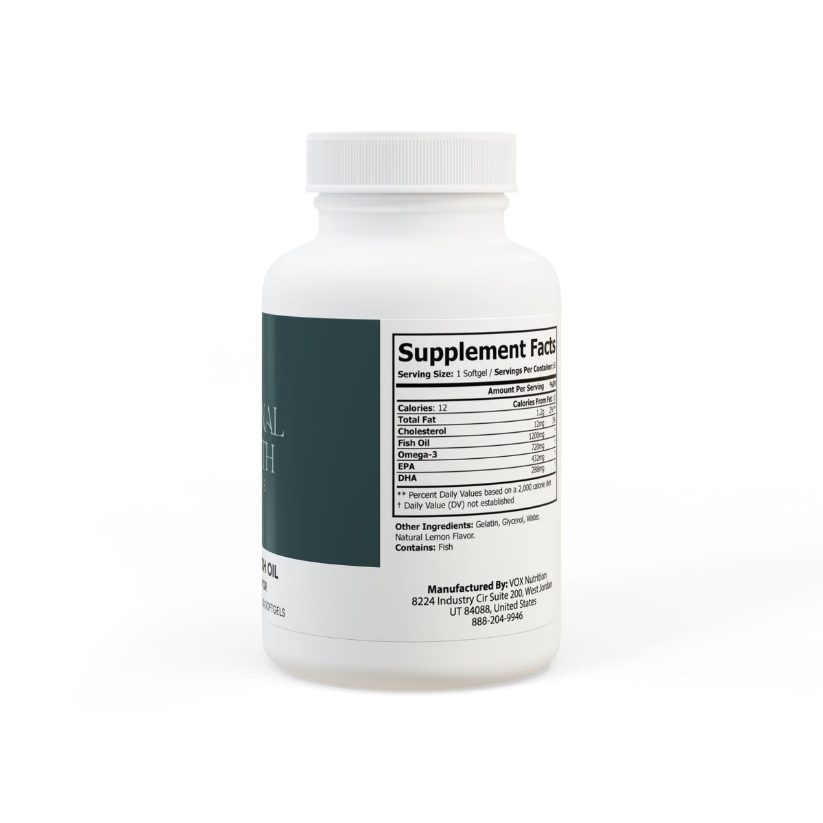 Omega-3 Fish Oil Supplement – Heart Health & Recovery Support Non-GMO 60 Softgels-Express Your Love Gifts