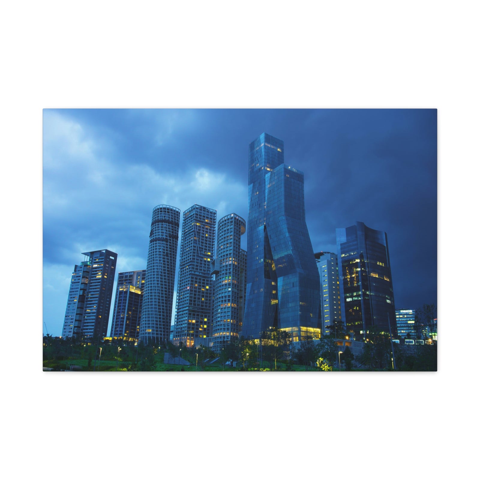 Mexico City Night Skyline Canvas Artwork High-Quality Breathtaking Stunning Cityscape for Home Decor Ready to Hang-Express Your Love Gifts
