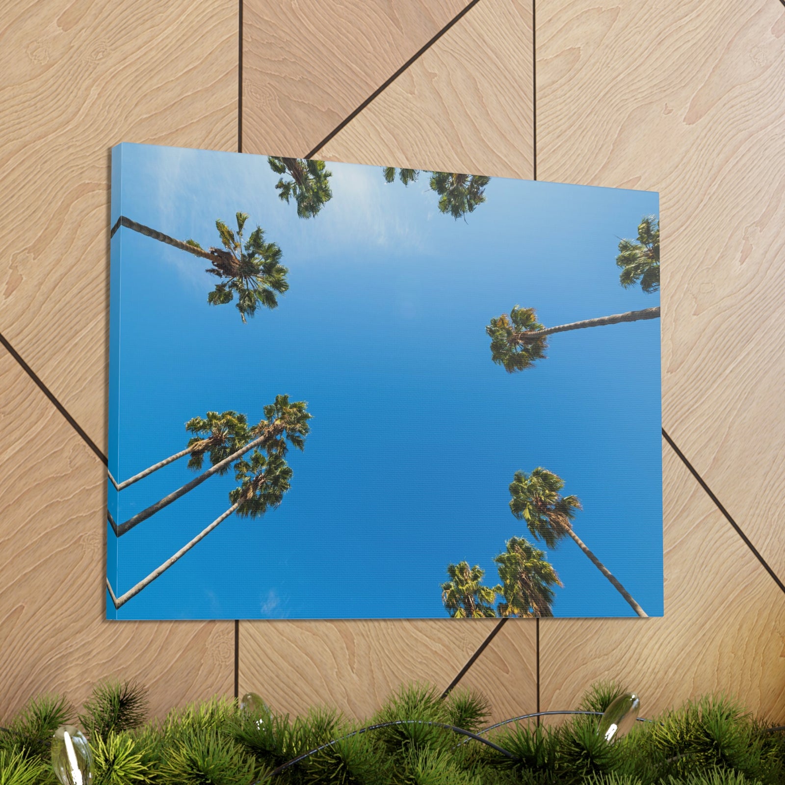 Palm Trees Los Angeles Modern Multicolor Scenic Nature Photography Canvas Home Office Decor Ready to Hang-Express Your Love Gifts