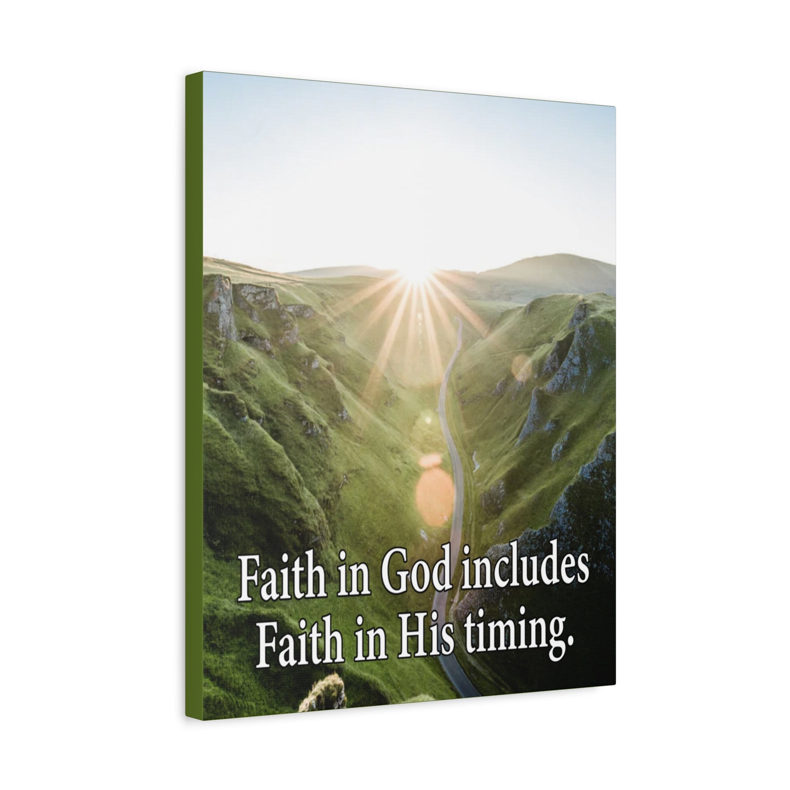 Scripture Walls Faith in God's Timing Psalm 27:14 Christian Wall Decor Scripture Art Ready to Hang-Express Your Love Gifts