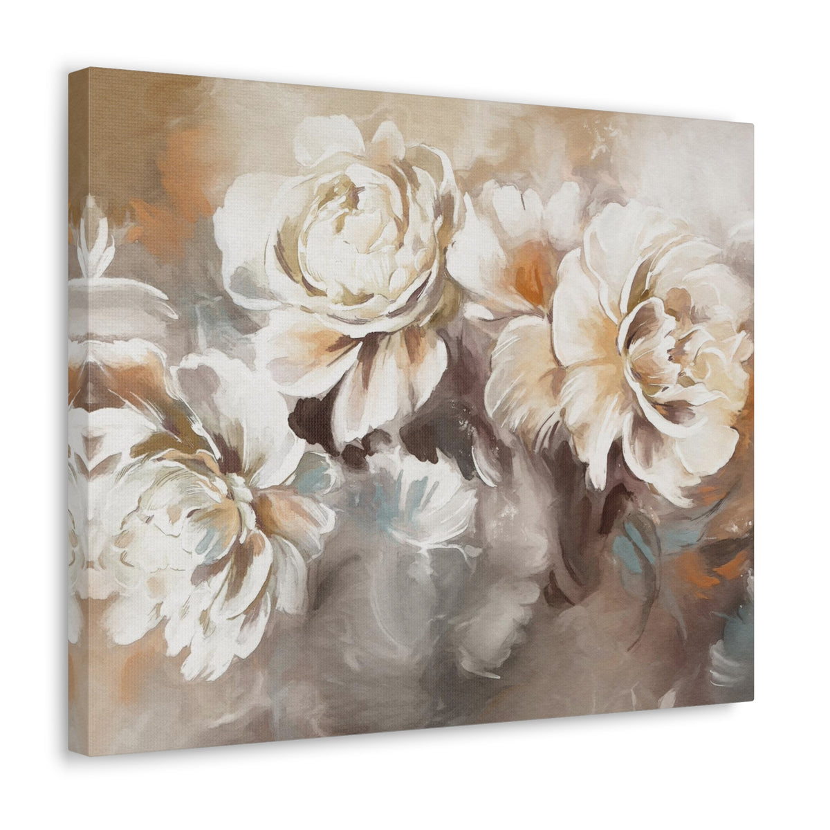 Oil Painting With Flower Rose & Peonies Flower Canvas Wall Art for Home Decor Ready-to-Hang-Express Your Love Gifts