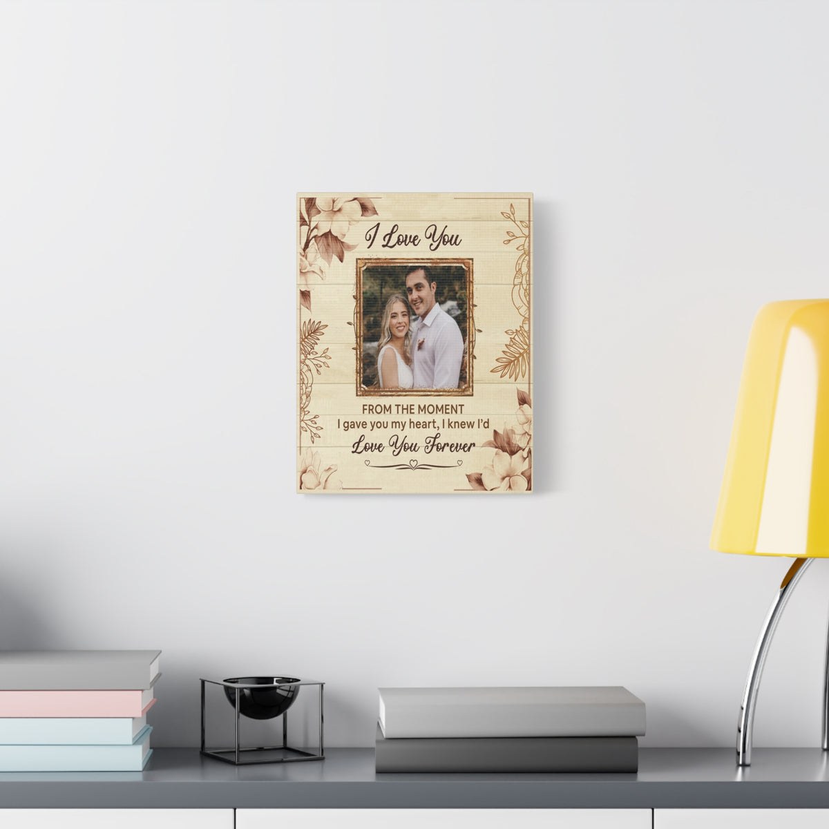 Personalized To My Wife I Love You Forever Custom Photo Canvas Wall Art – Personalized Romantic Gift-Express Your Love Gifts