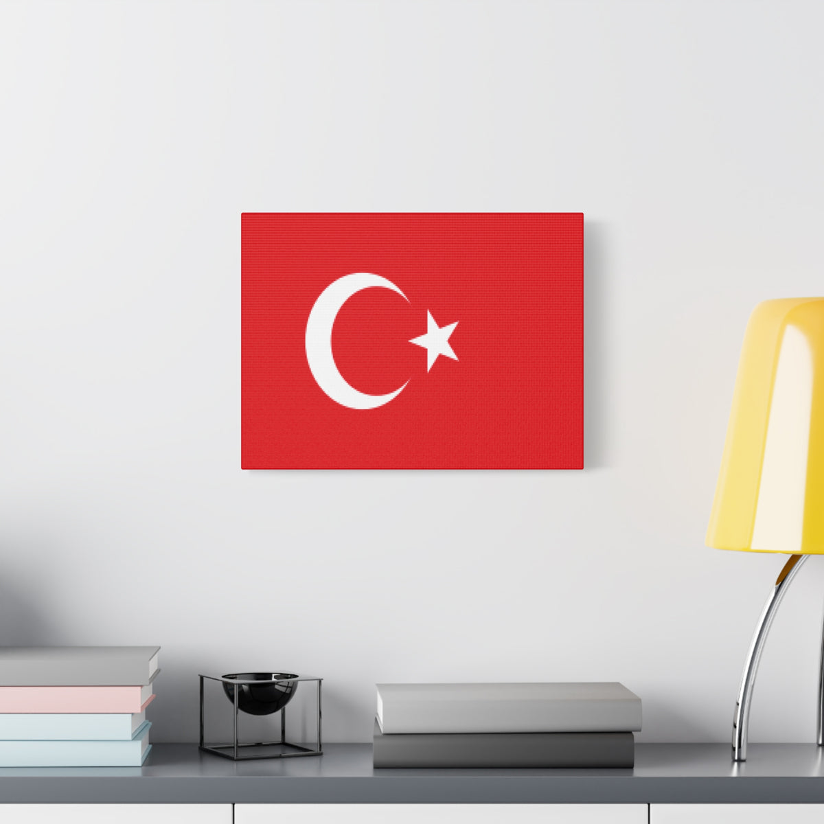 Turkey Country Flag Canvas Vibrant Wall Art Unframed Home Decor-Express Your Love Gifts
