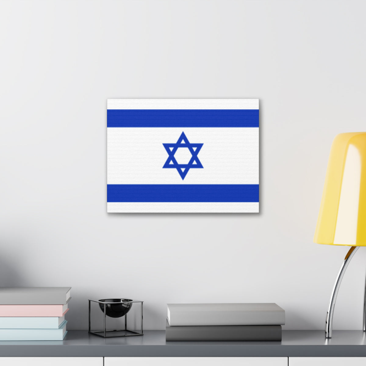 Israel Country Flag Canvas Vibrant Wall Art Unframed Home Decor-Express Your Love Gifts