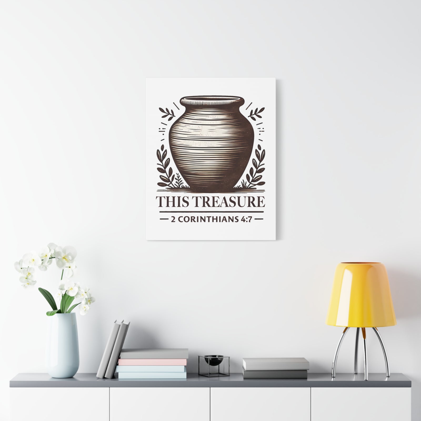 Scripture Walls 2 Corinthians 4:7 This Treasure Bible Verse Canvas Christian Wall Art Ready to Hang Unframed-Express Your Love Gifts