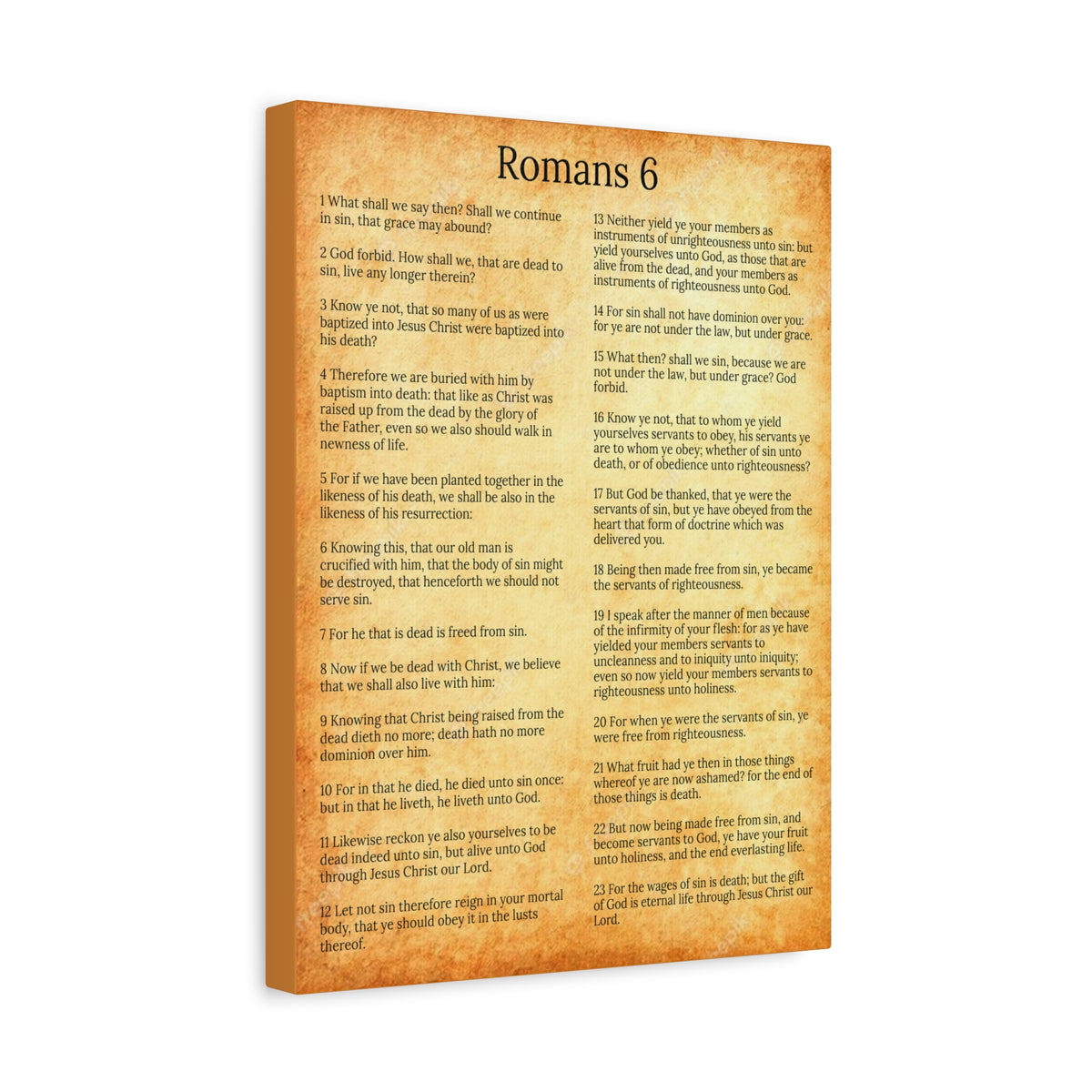 Scripture Walls Sanctification Gol Roman 6 Christian Wall Art Print Ready to Hang Unframed-Express Your Love Gifts