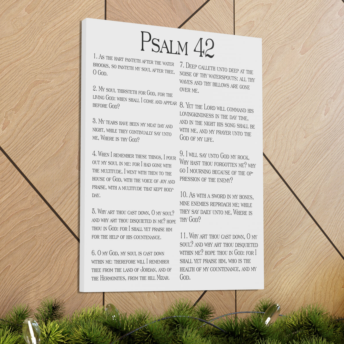 Scripture Walls Satisfy My Thirsty Soul Psalm 42:6 Christian Wall Art Print Ready to Hang-Express Your Love Gifts