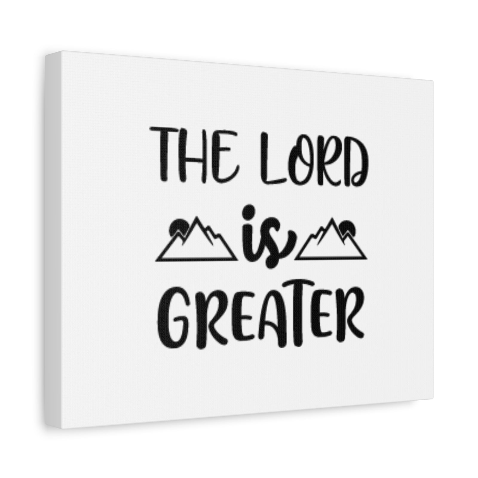 Scripture Canvas The Lord Is Greater Psalm 96:4 Christian Wall Art Bible Verse Print Ready to Hang-Express Your Love Gifts