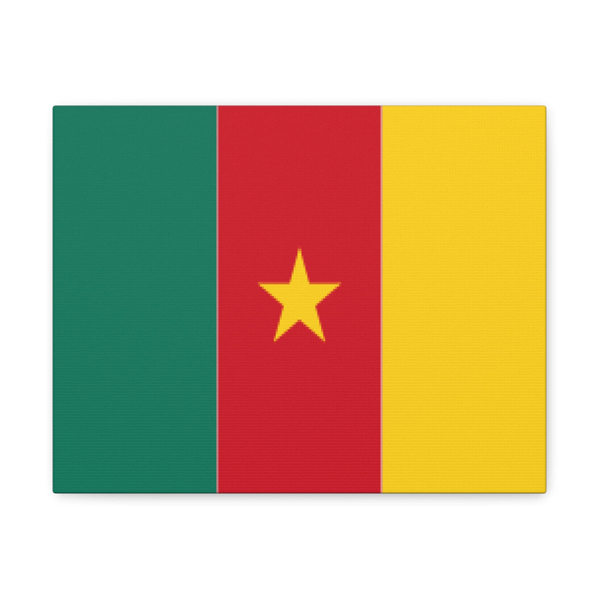 Cameroon Country Flag Canvas Vibrant Wall Art Unframed Home Decor-Express Your Love Gifts