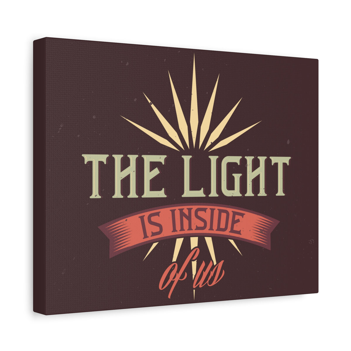 Inspirational Quote Canvas The Light Wall Art Motivational Motto Inspiring Prints Artwork Decor Ready to Hang-Express Your Love Gifts