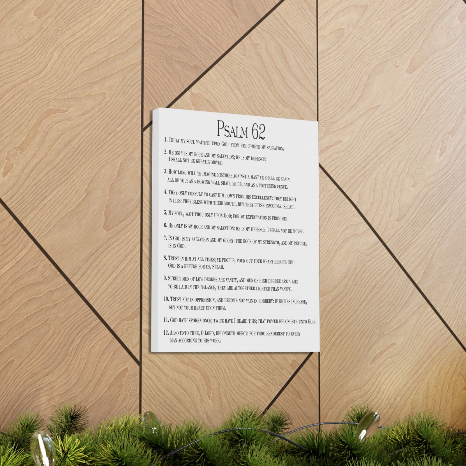 Scripture Walls Faith in God Alone Psalm 62:8 Christian Wall Art Print Ready to Hang-Express Your Love Gifts