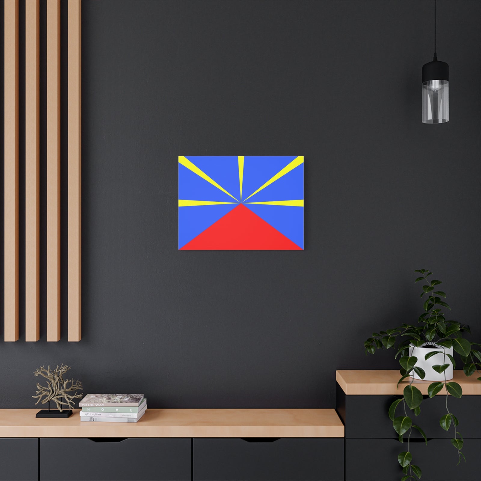Réunion Country Flag Canvas Vibrant Wall Art Unframed Home Decor-Express Your Love Gifts