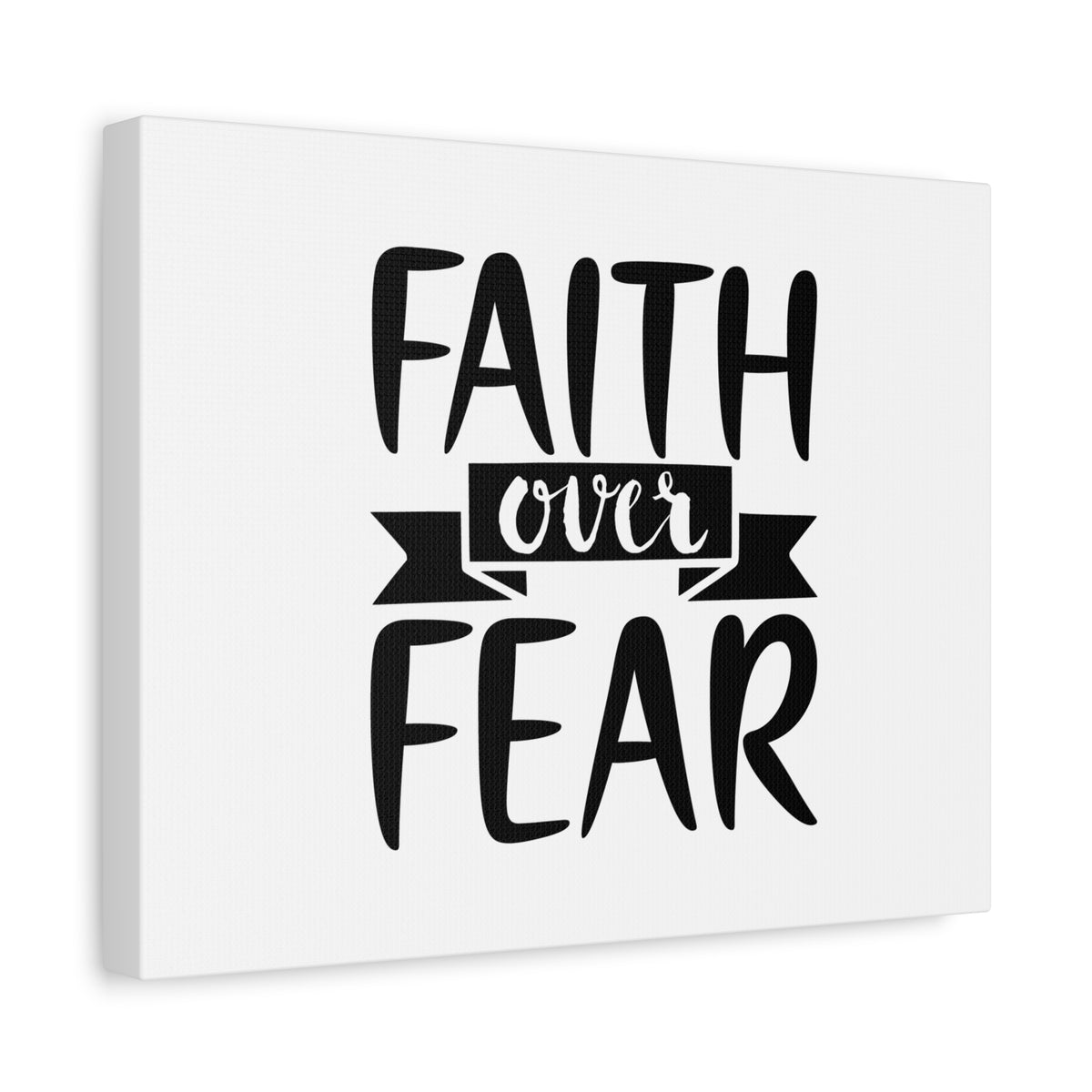 Scripture Canvas Faith Over Fear Psalm 118:6 Christian Wall Art Bible Verse Print Ready to Hang-Express Your Love Gifts