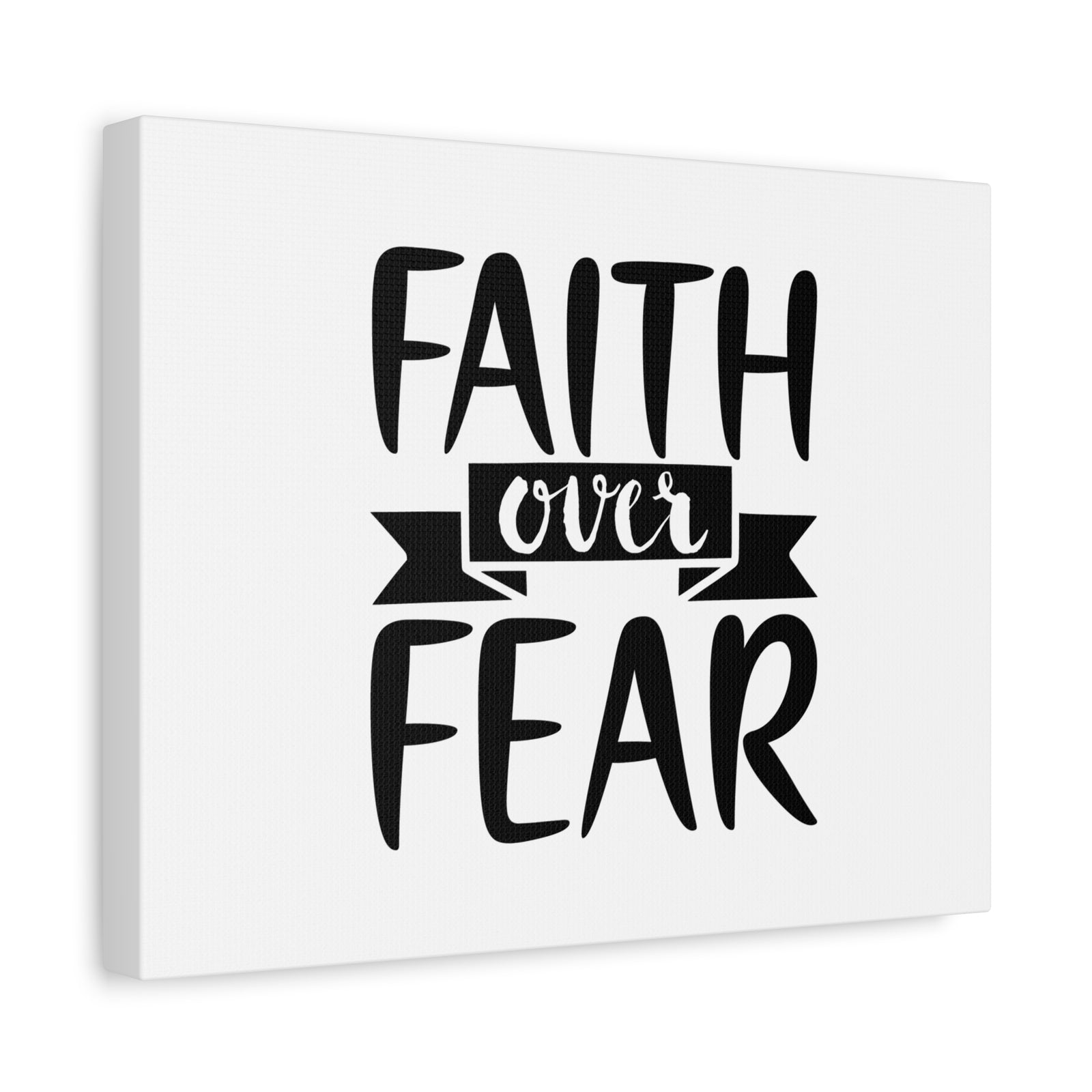 Scripture Canvas Faith Over Fear Psalm 118:6 Christian Wall Art Bible Verse Print Ready to Hang-Express Your Love Gifts