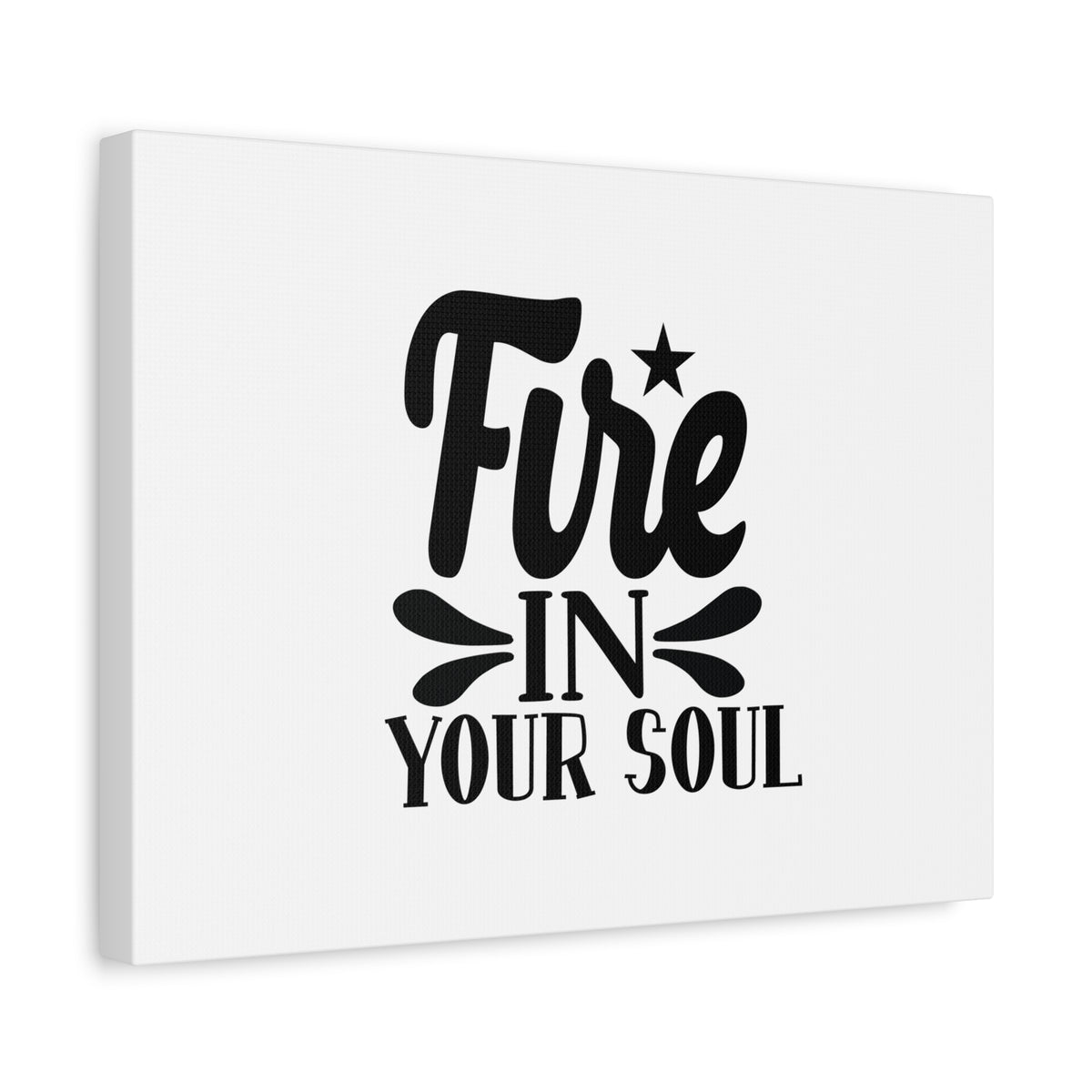 Scripture Canvas Fire In Your Soul Psalm 39:3 Christian Wall Art Bible Verse Print Ready to Hang-Express Your Love Gifts