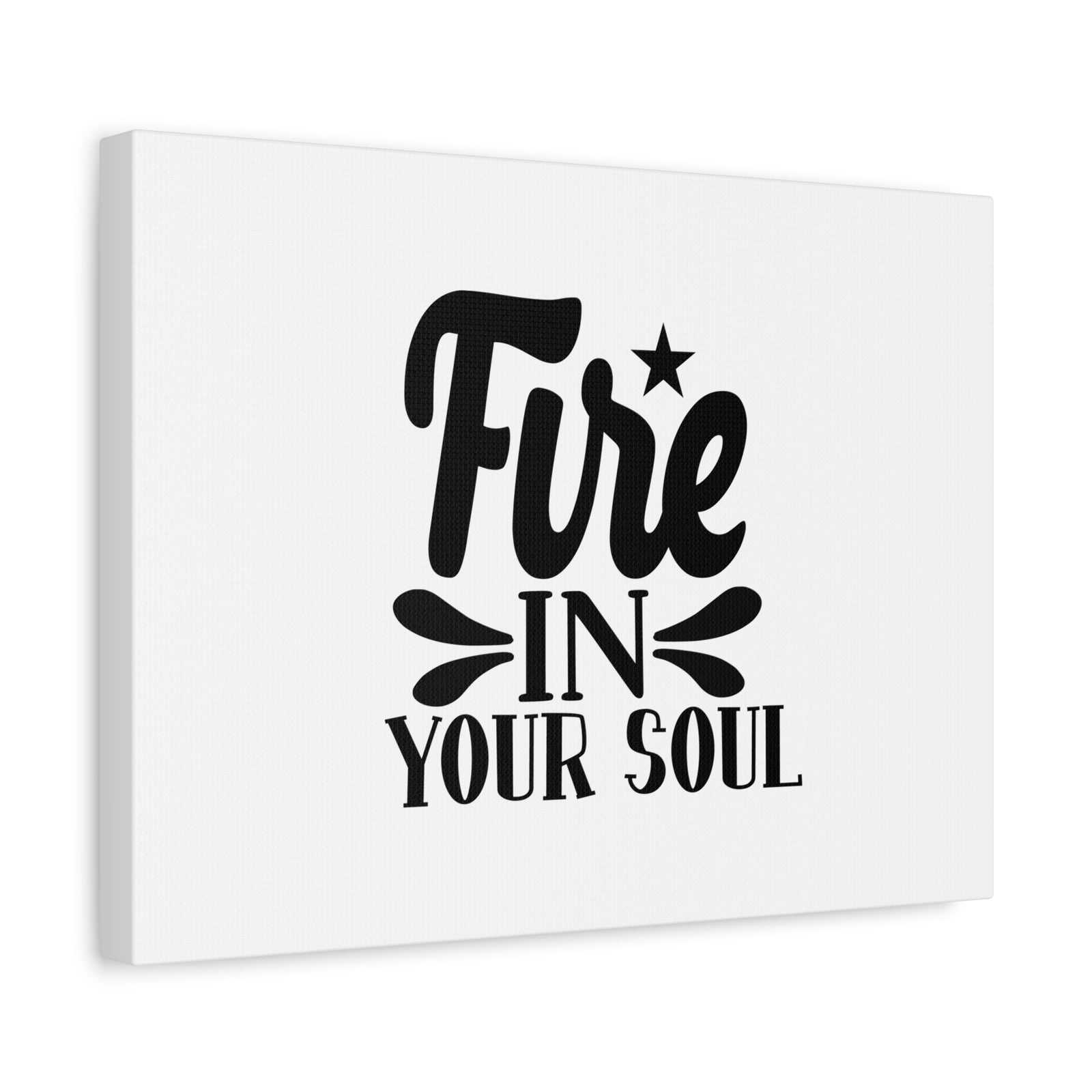 Scripture Canvas Fire In Your Soul Psalm 39:3 Christian Wall Art Bible Verse Print Ready to Hang-Express Your Love Gifts