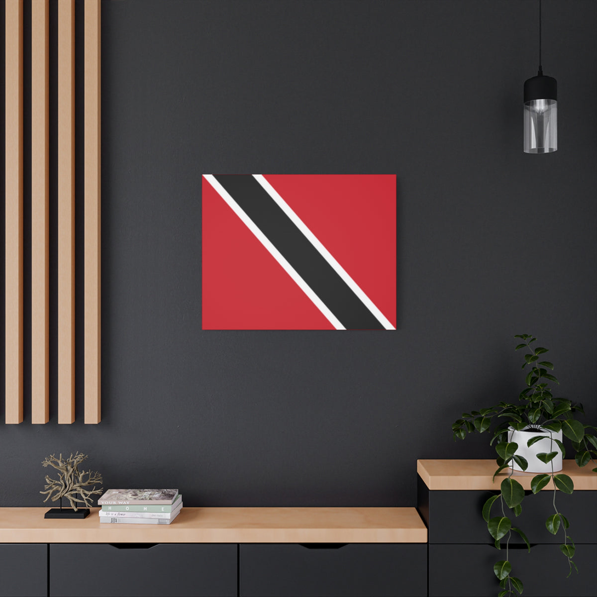 Trinidad and Tobago Country Flag Canvas Vibrant Wall Art Unframed Home Decor-Express Your Love Gifts