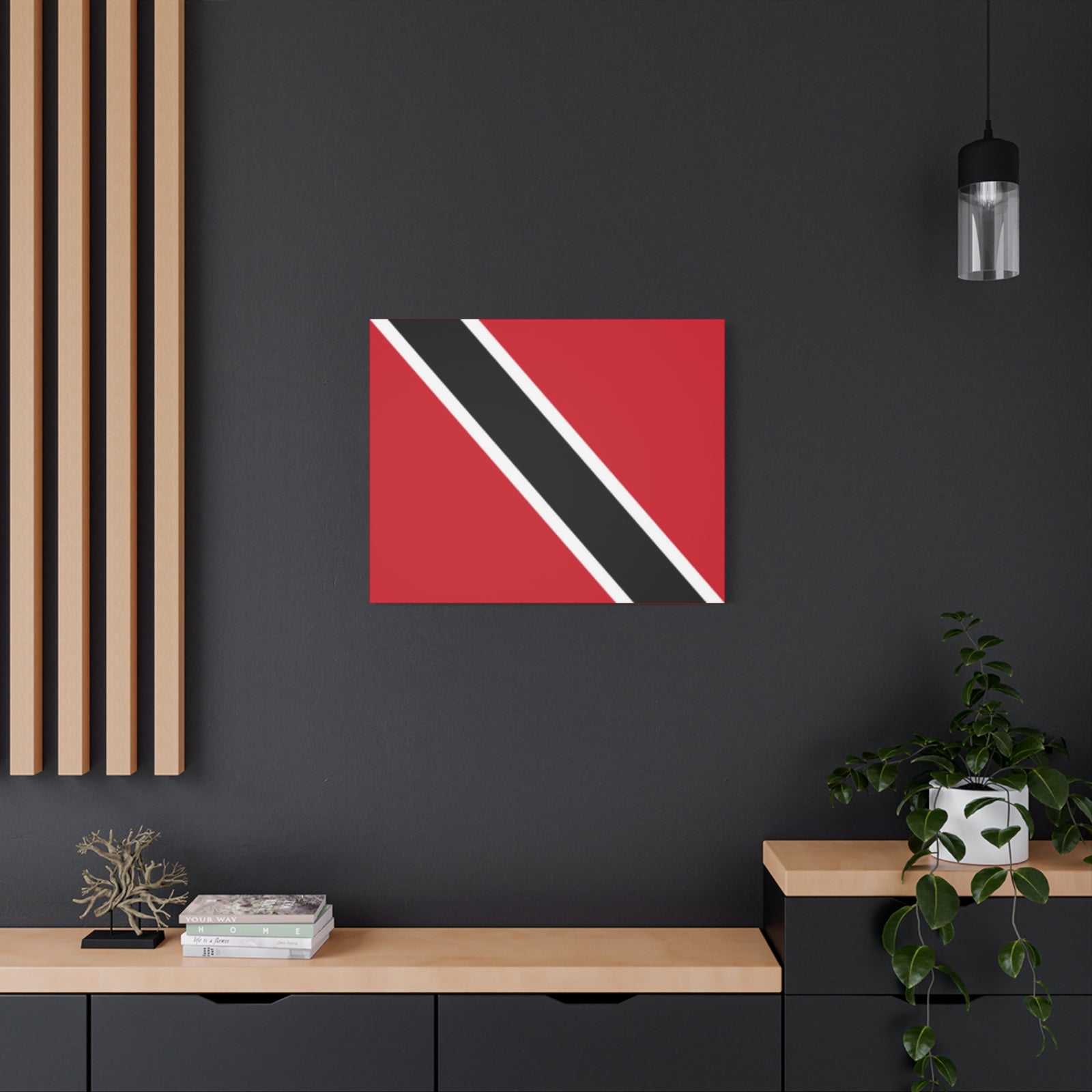 Trinidad and Tobago Country Flag Canvas Vibrant Wall Art Unframed Home Decor-Express Your Love Gifts