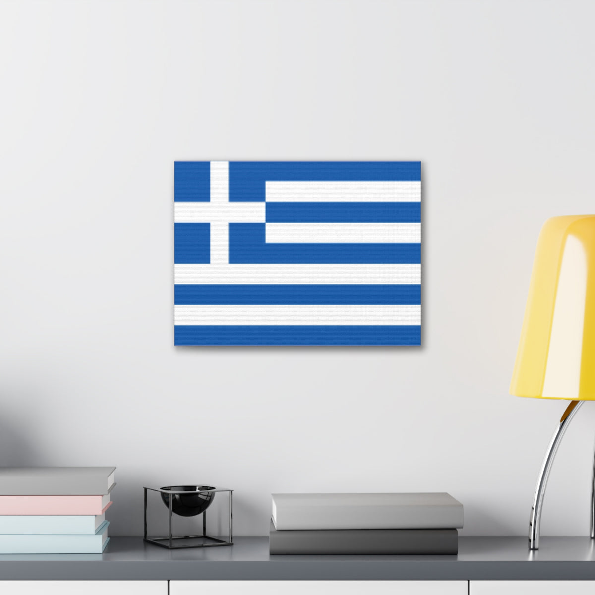 Greece Country Flag Canvas Vibrant Wall Art Unframed Home Decor-Express Your Love Gifts