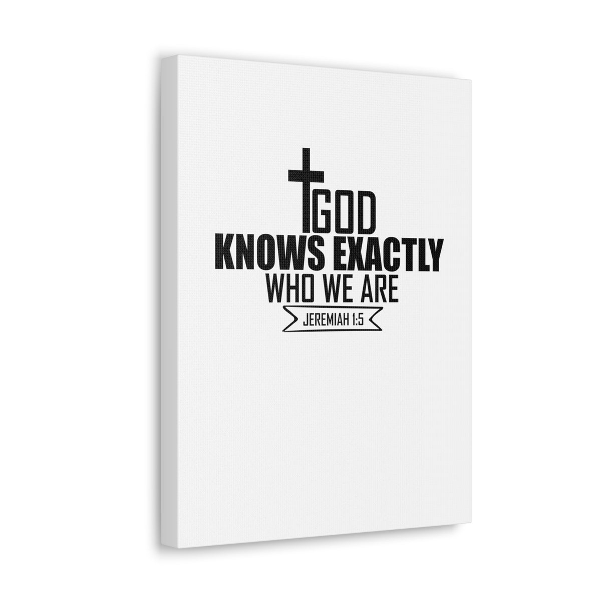 Scripture Walls Jeremiah 1:15 God Knows Bible Verse Canvas Christian Wall Art Ready to Hang Unframed-Express Your Love Gifts