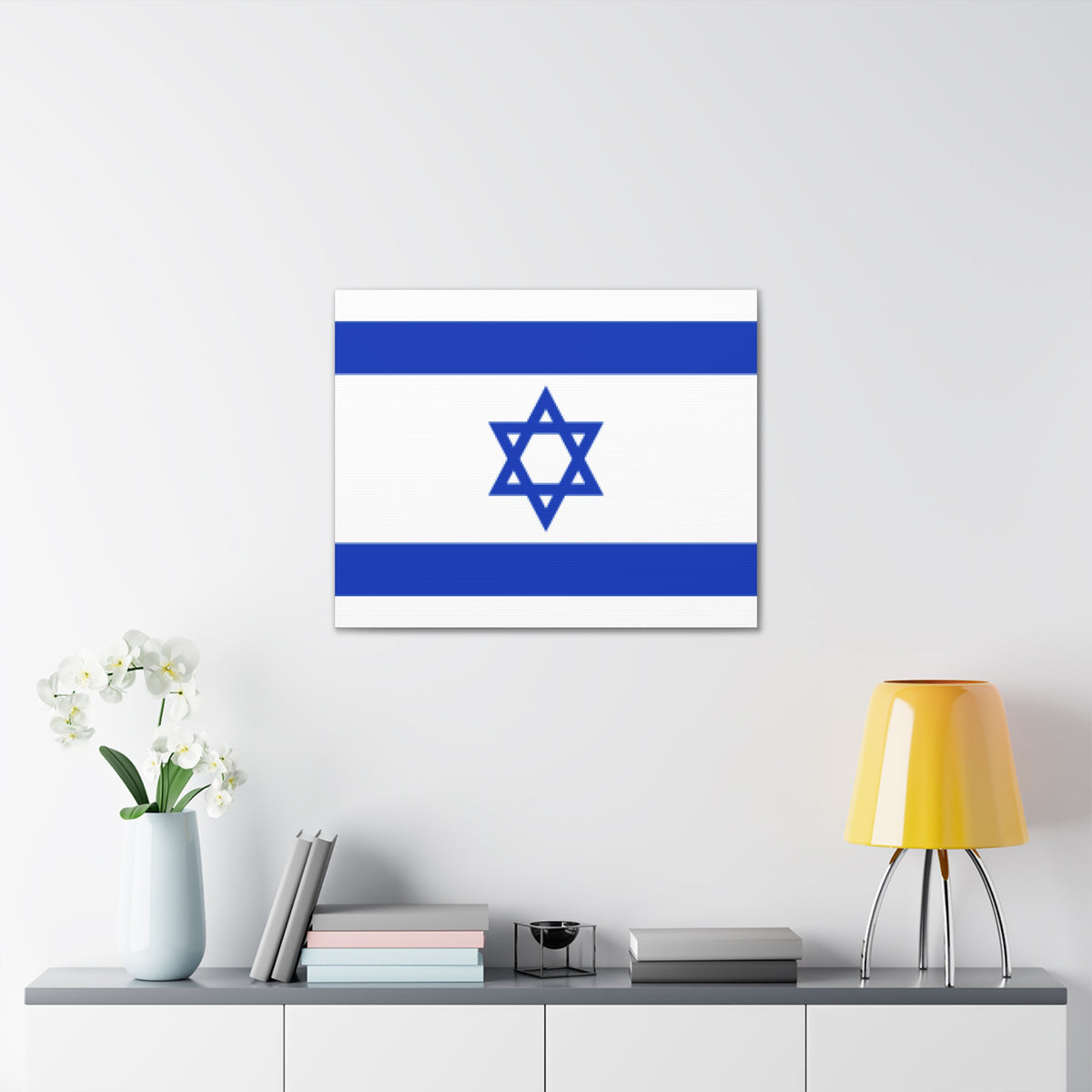 Israel Country Flag Canvas Vibrant Wall Art Unframed Home Decor-Express Your Love Gifts