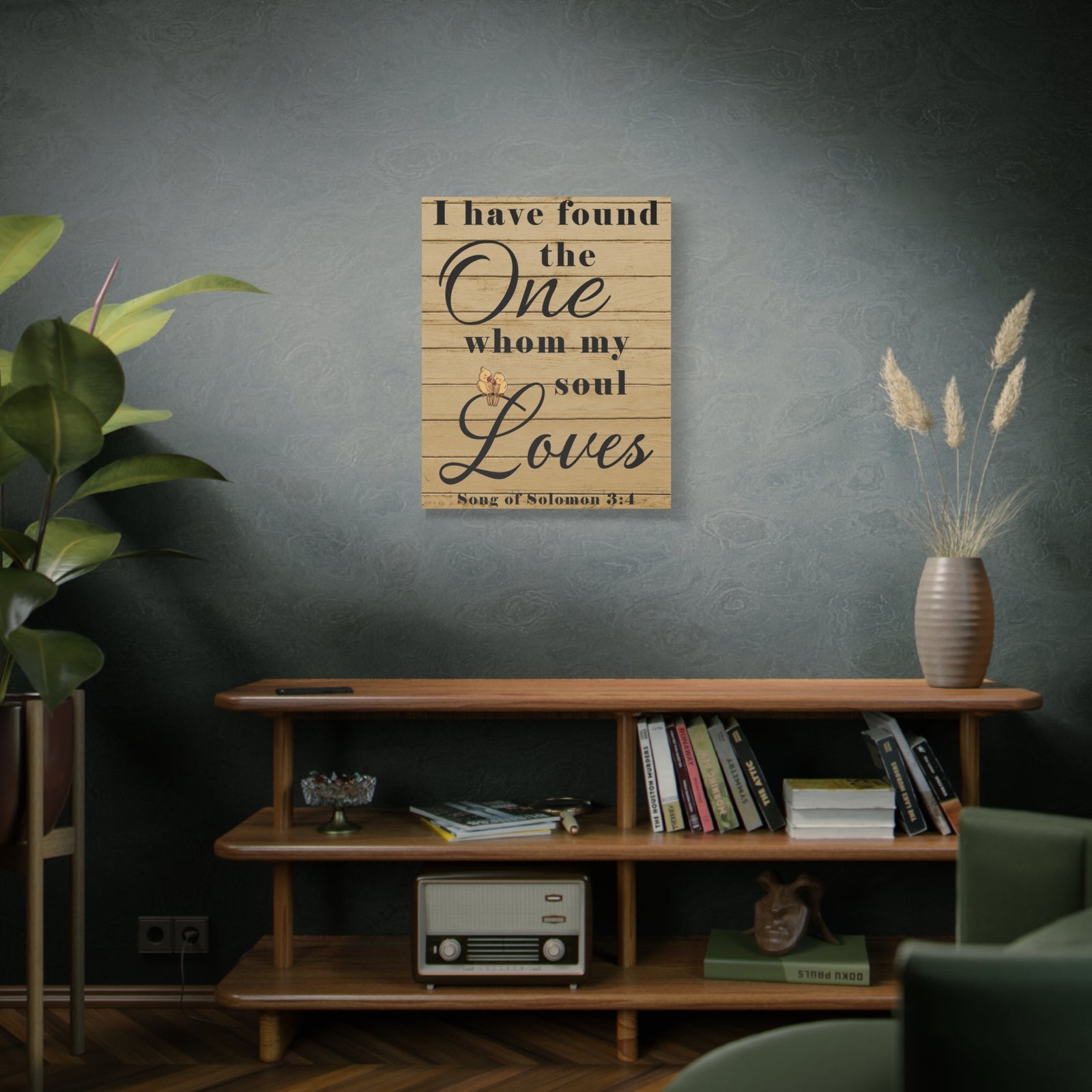 Scripture Walls Song of Solomon 3:4 Wood Christian Wall Art Print Ready to Hang Unframed-Express Your Love Gifts