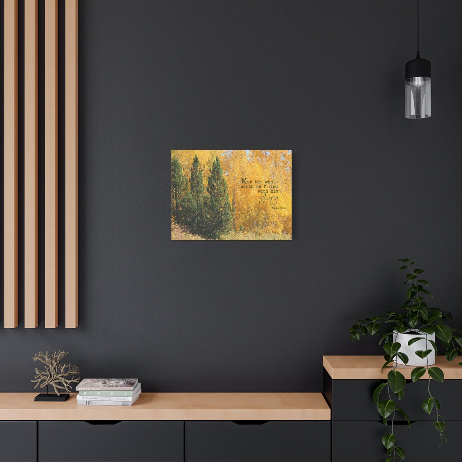 Scripture Walls Filled With His Glory Psalm 72:19 Bible Verse Canvas Christian Wall Art Bible Verse Print Ready To Hang-Express Your Love Gifts