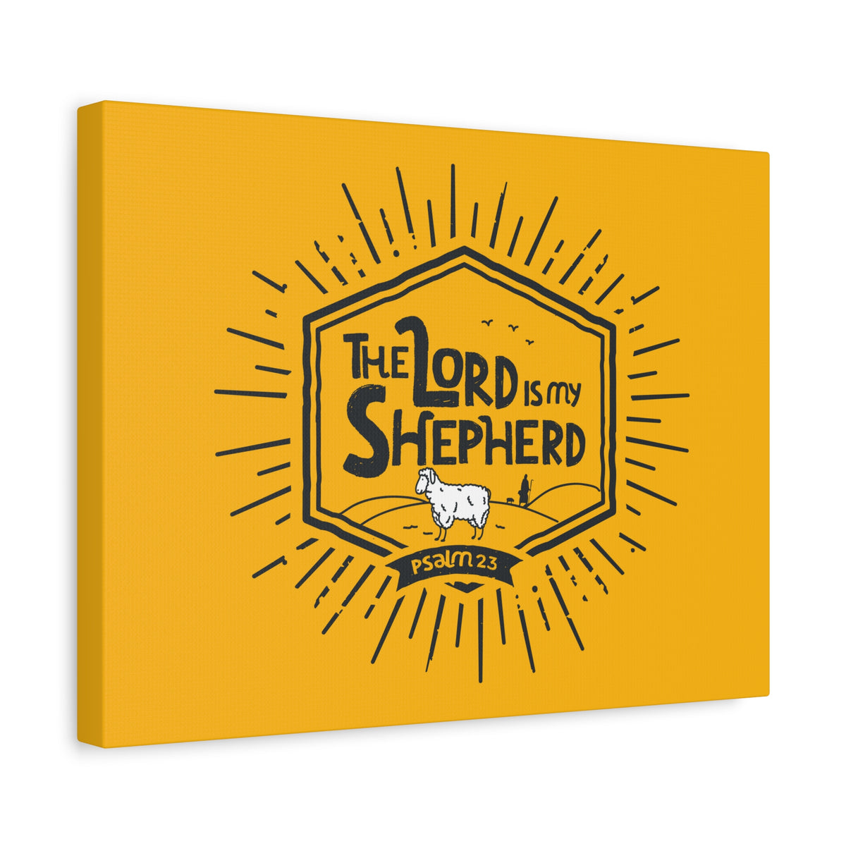 Scripture Canvas The Lord Is My Shepherd Psalm 23 Christian Wall Art Bible Verse Print Ready to Hang-Express Your Love Gifts