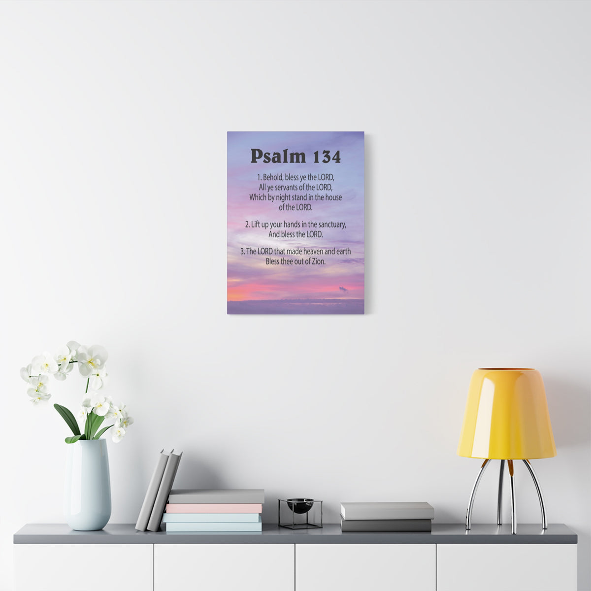 Scripture Walls House of The Lord Psalm 134:3 Bible Verse Canvas Christian Wall Art Ready to Hang-Express Your Love Gifts