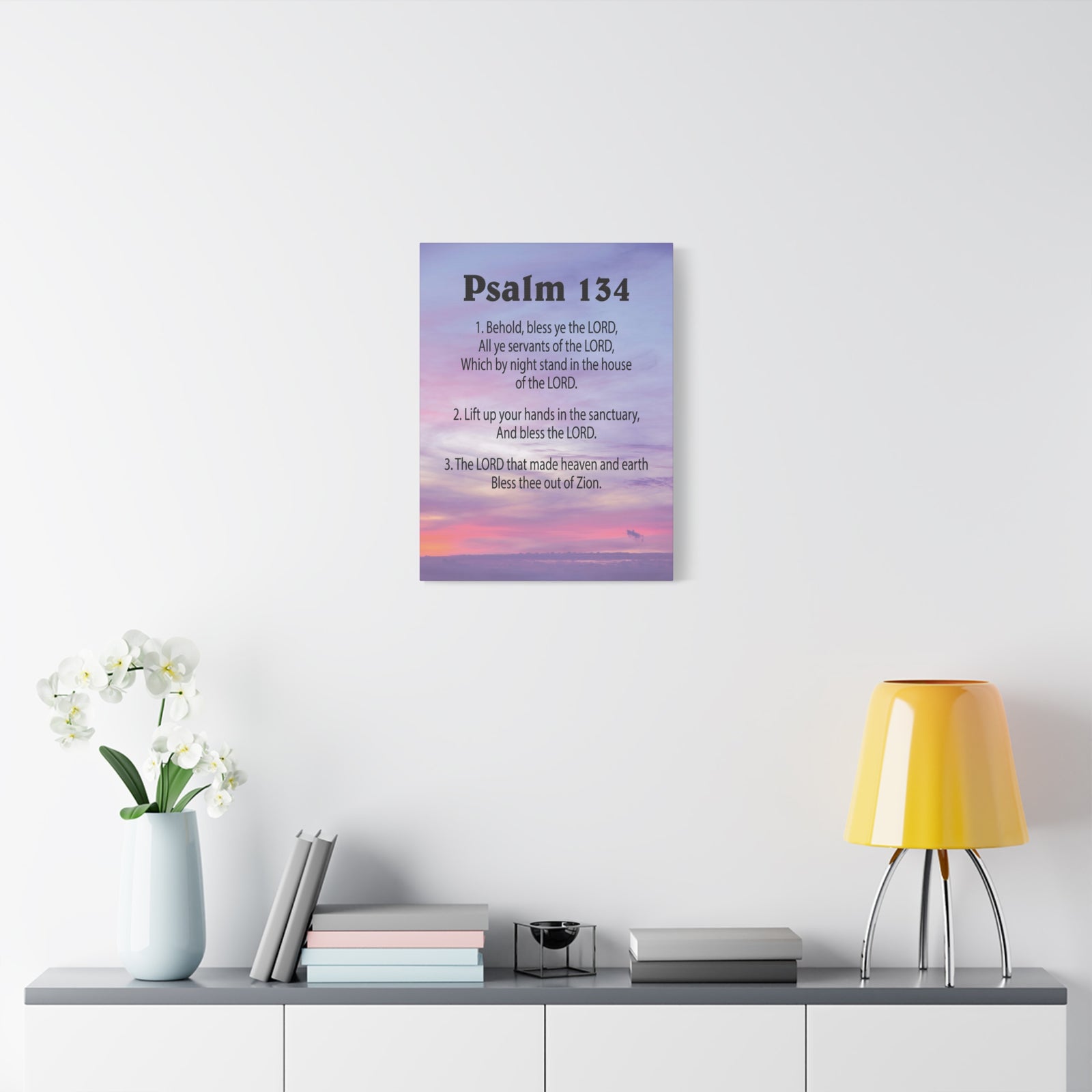 Scripture Walls House of The Lord Psalm 134:3 Bible Verse Canvas Christian Wall Art Ready to Hang-Express Your Love Gifts