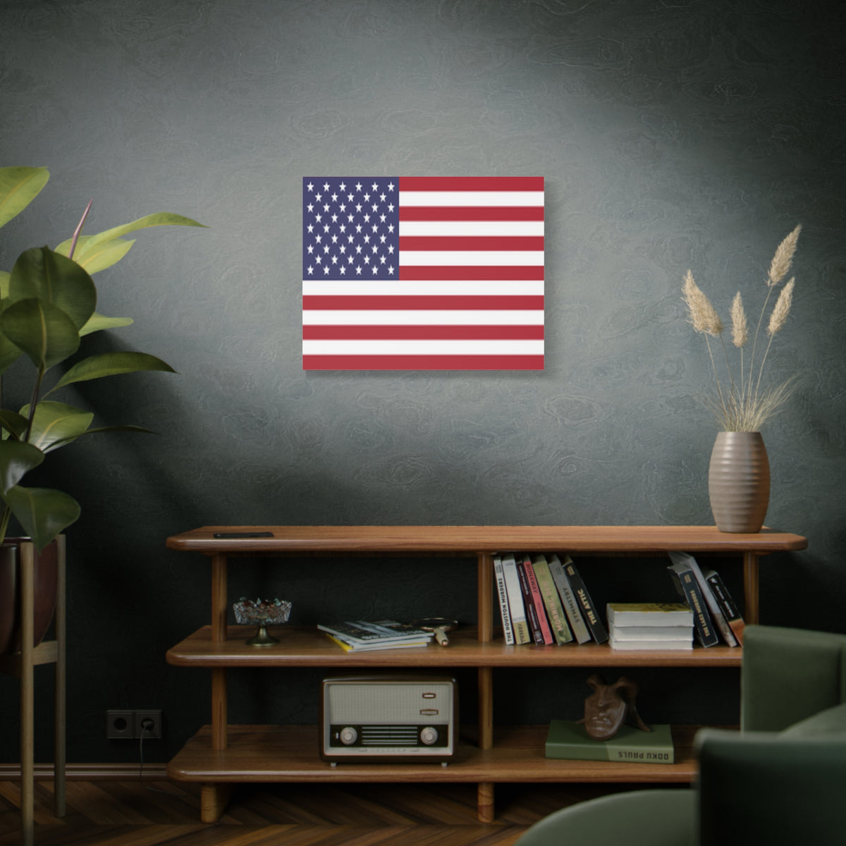 United States Country Flag Canvas Vibrant Wall Art Unframed Home Decor-Express Your Love Gifts