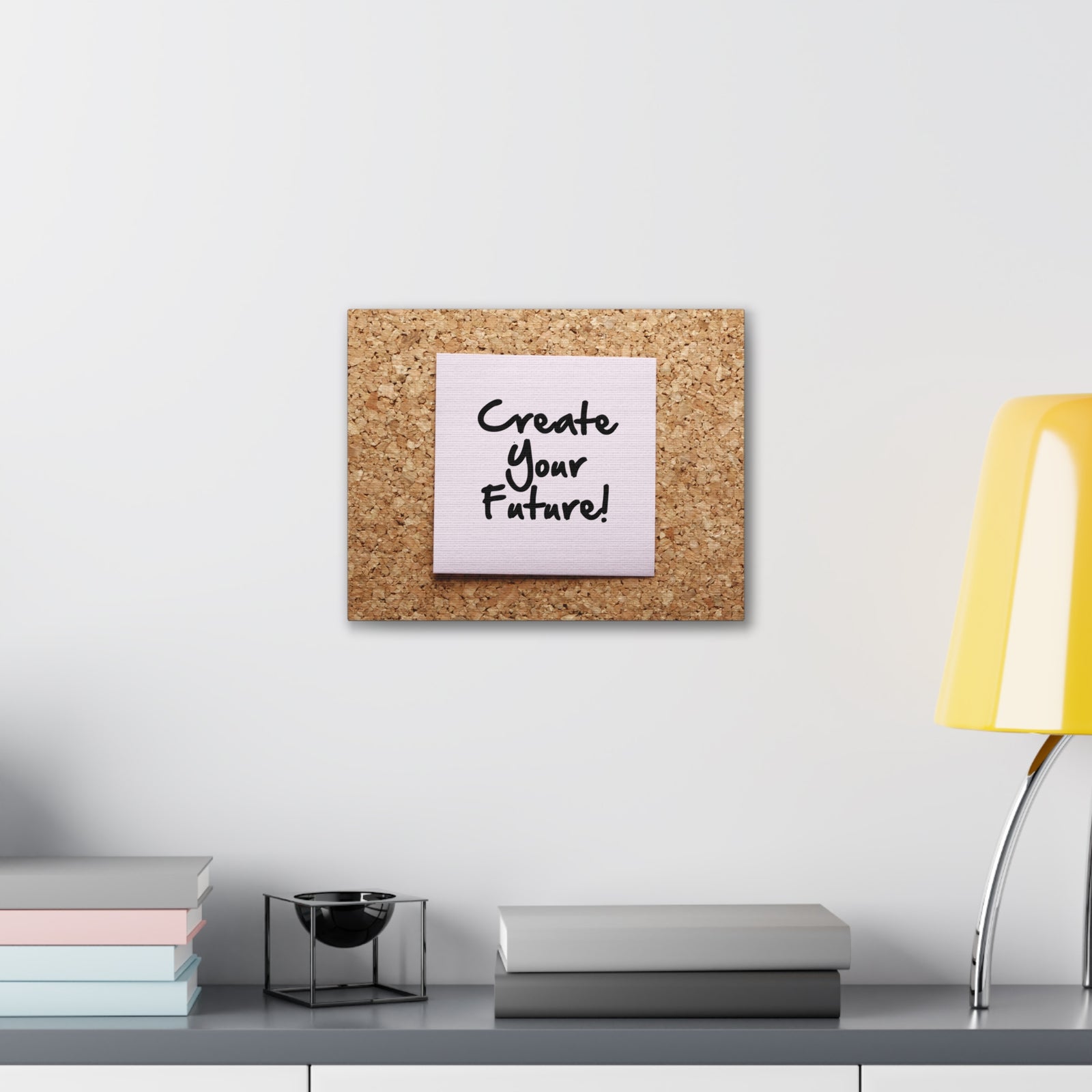 Inspirational Quote Canvas Create Your Future Motivational Print Ready to Hang Artwork-Express Your Love Gifts