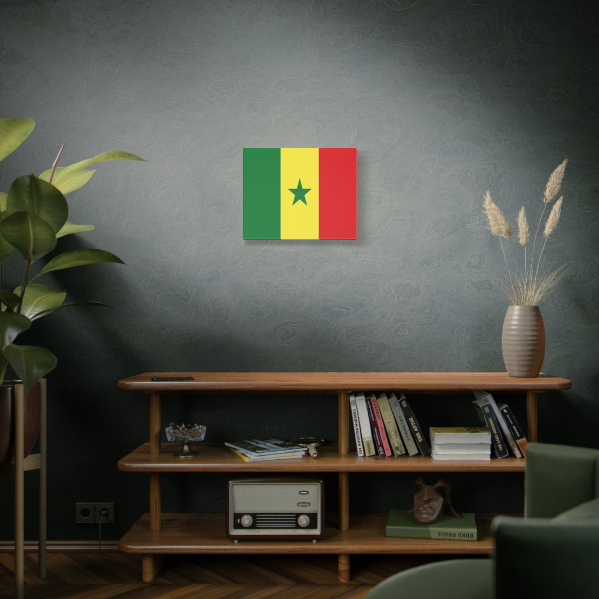 Senegal Country Flag Canvas Vibrant Wall Art Unframed Home Decor-Express Your Love Gifts