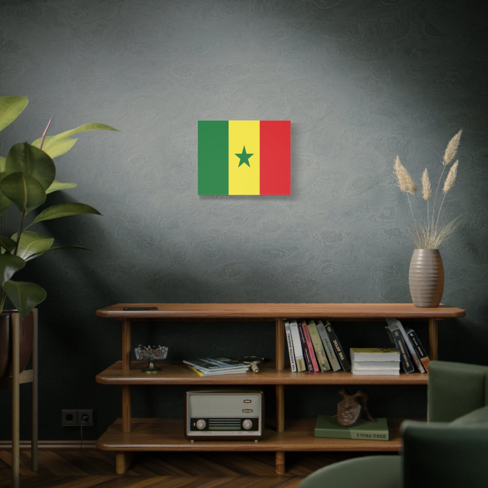 Senegal Country Flag Canvas Vibrant Wall Art Unframed Home Decor-Express Your Love Gifts