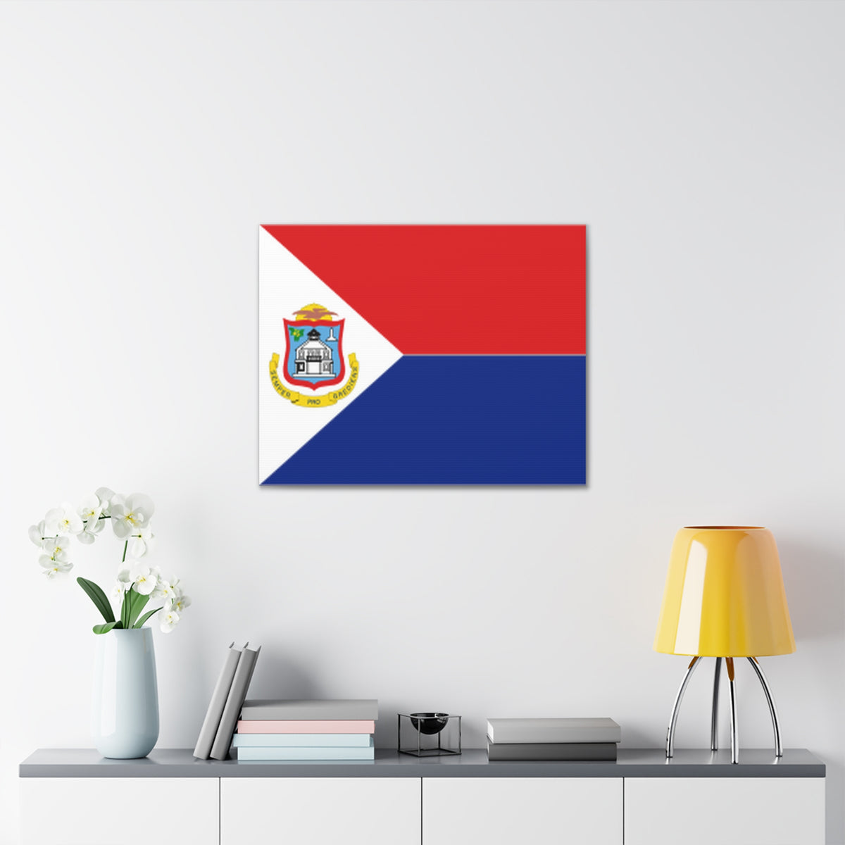 Sint Maarten Country Flag Canvas Vibrant Wall Art Unframed Home Decor-Express Your Love Gifts