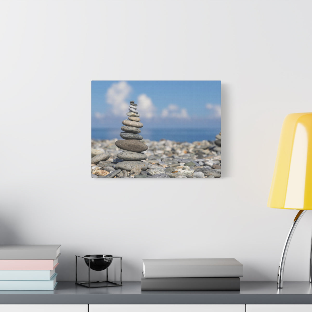 Stone Zed Stack Over Balance Nature Wilderness Photography Canvas Wall Art for Home Decor Ready-to-Hang-Express Your Love Gifts
