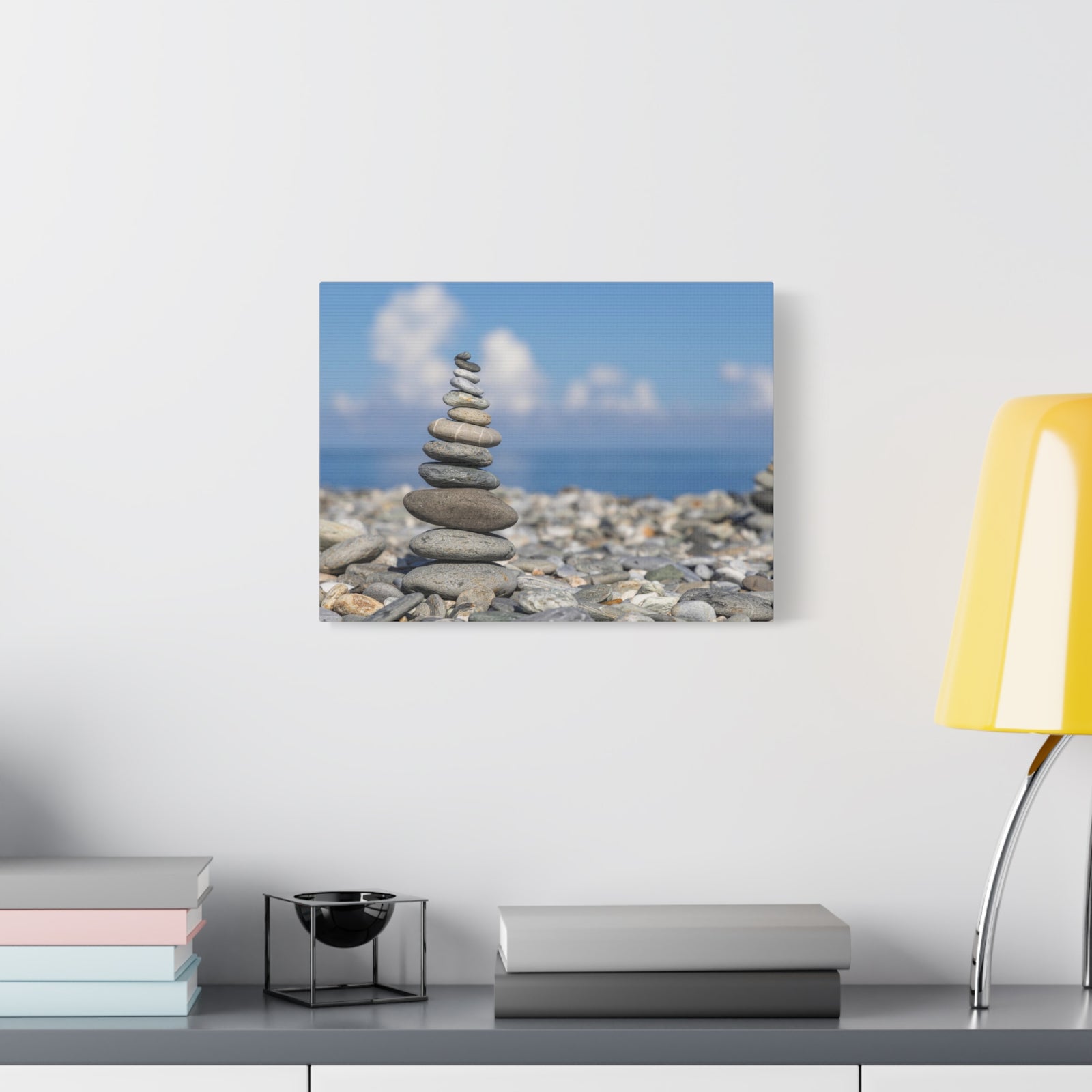 Stone Zed Stack Over Balance Nature Wilderness Photography Canvas Wall Art for Home Decor Ready-to-Hang-Express Your Love Gifts