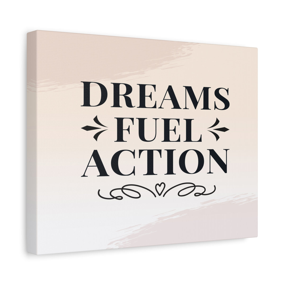 Dreams Fuel Action Inspirational Motivational Quote Canvas Wall Art for Home Decor Ready-to-Hang-Express Your Love Gifts