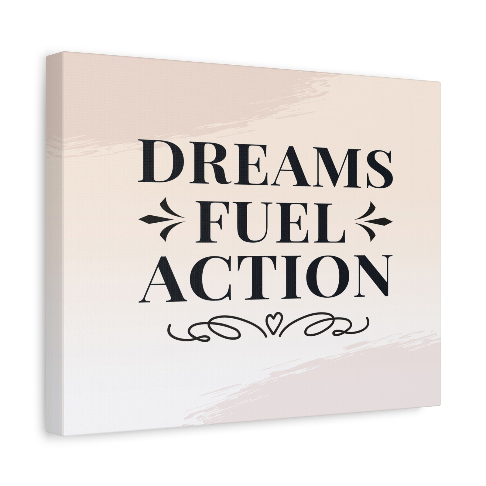 Dreams Fuel Action Inspirational Motivational Quote Canvas Wall Art for Home Decor Ready-to-Hang-Express Your Love Gifts