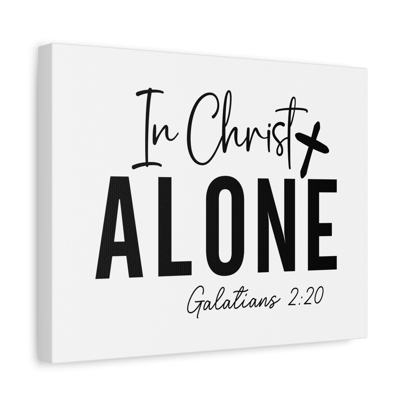 Scripture Walls Galatians 2:20 In Christ Alone Bible Verse Canvas Christian Wall Art Ready to Hang Unframed-Express Your Love Gifts