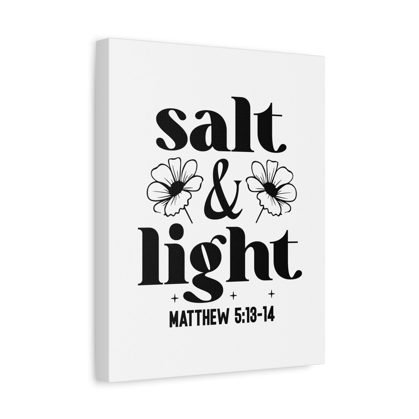 Scripture Walls Matthew 5:13-14 Salt & Light Bible Verse Canvas Christian Wall Art Ready to Hang Unframed-Express Your Love Gifts
