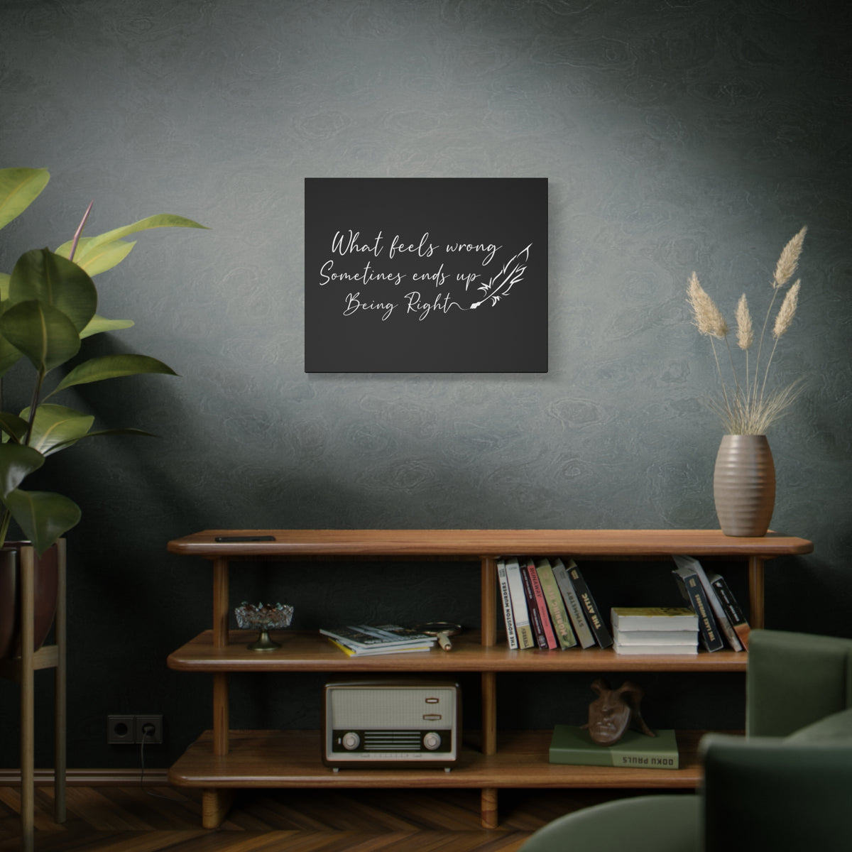 Inspirational Quote Canvas Being Right Wall Art Motivational Motto Inspiring Prints Artwork Decor Ready to Hang-Express Your Love Gifts