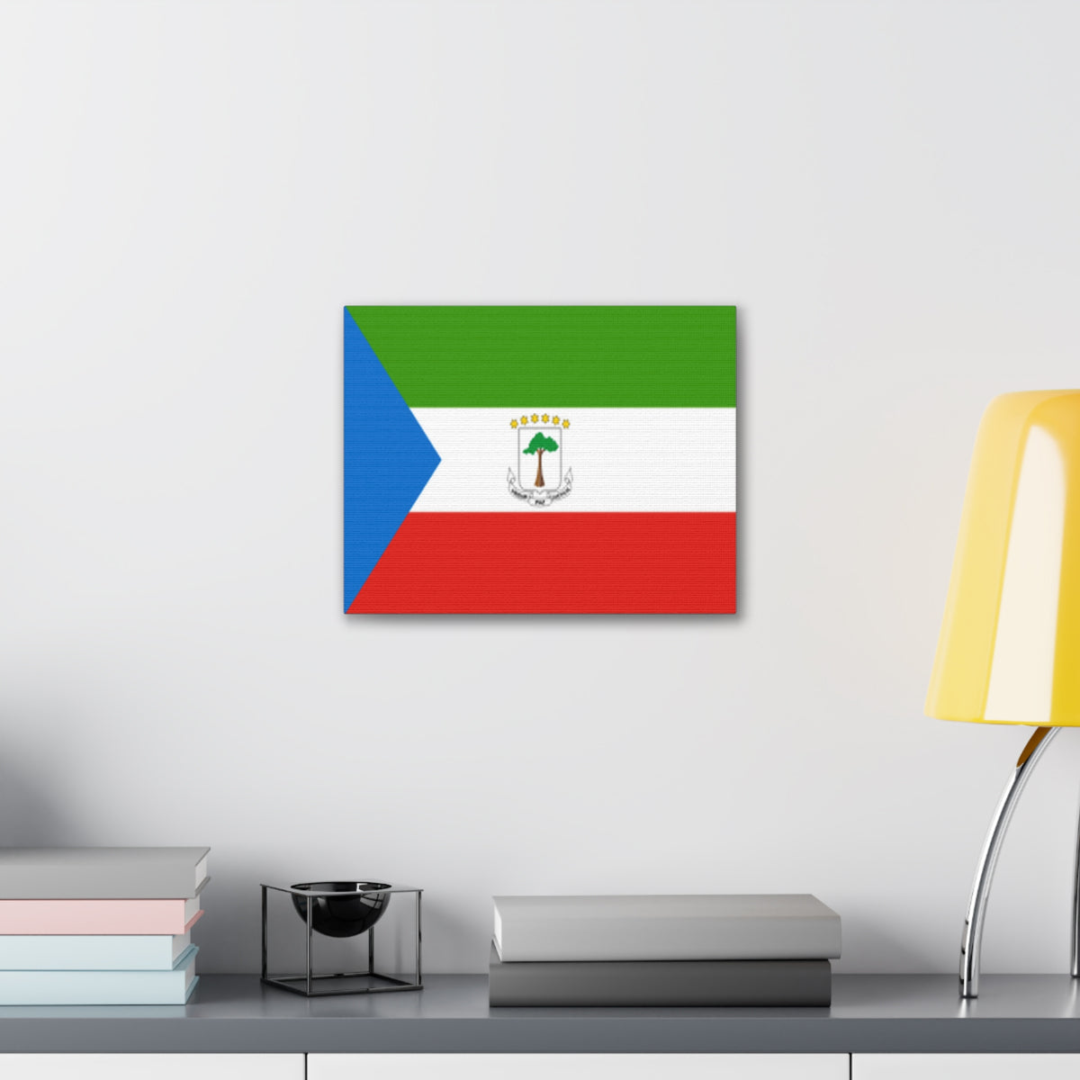 Equatorial Guinea Country Flag Canvas Vibrant Wall Art Unframed Home Decor-Express Your Love Gifts