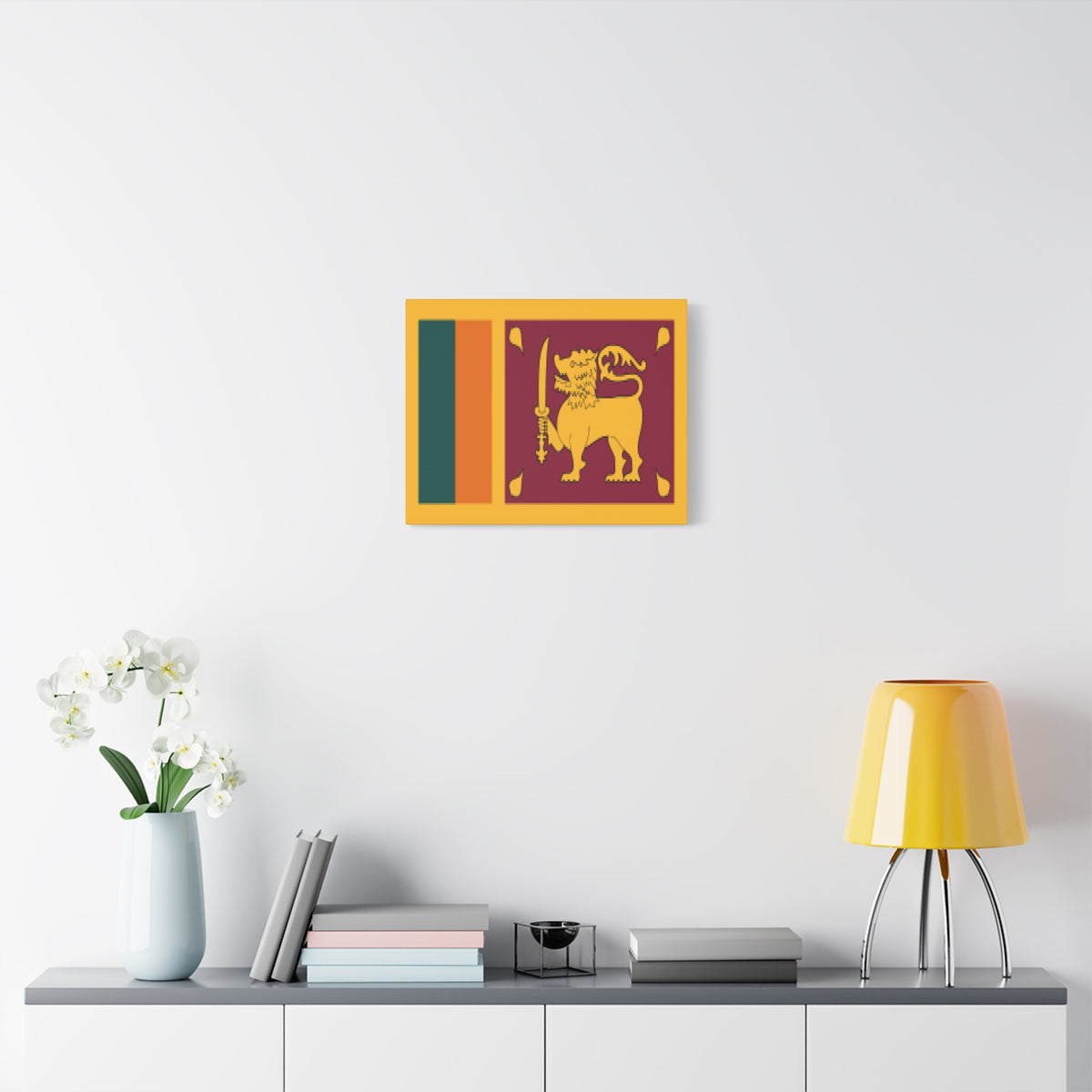 Sri Lanka Country Flag Canvas Vibrant Wall Art Unframed Home Decor-Express Your Love Gifts