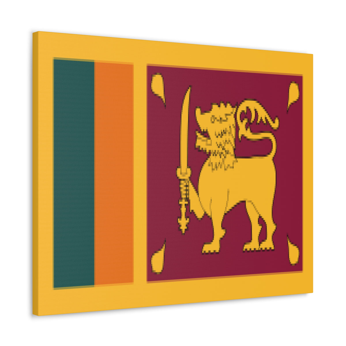 Sri Lanka Country Flag Canvas Vibrant Wall Art Unframed Home Decor-Express Your Love Gifts