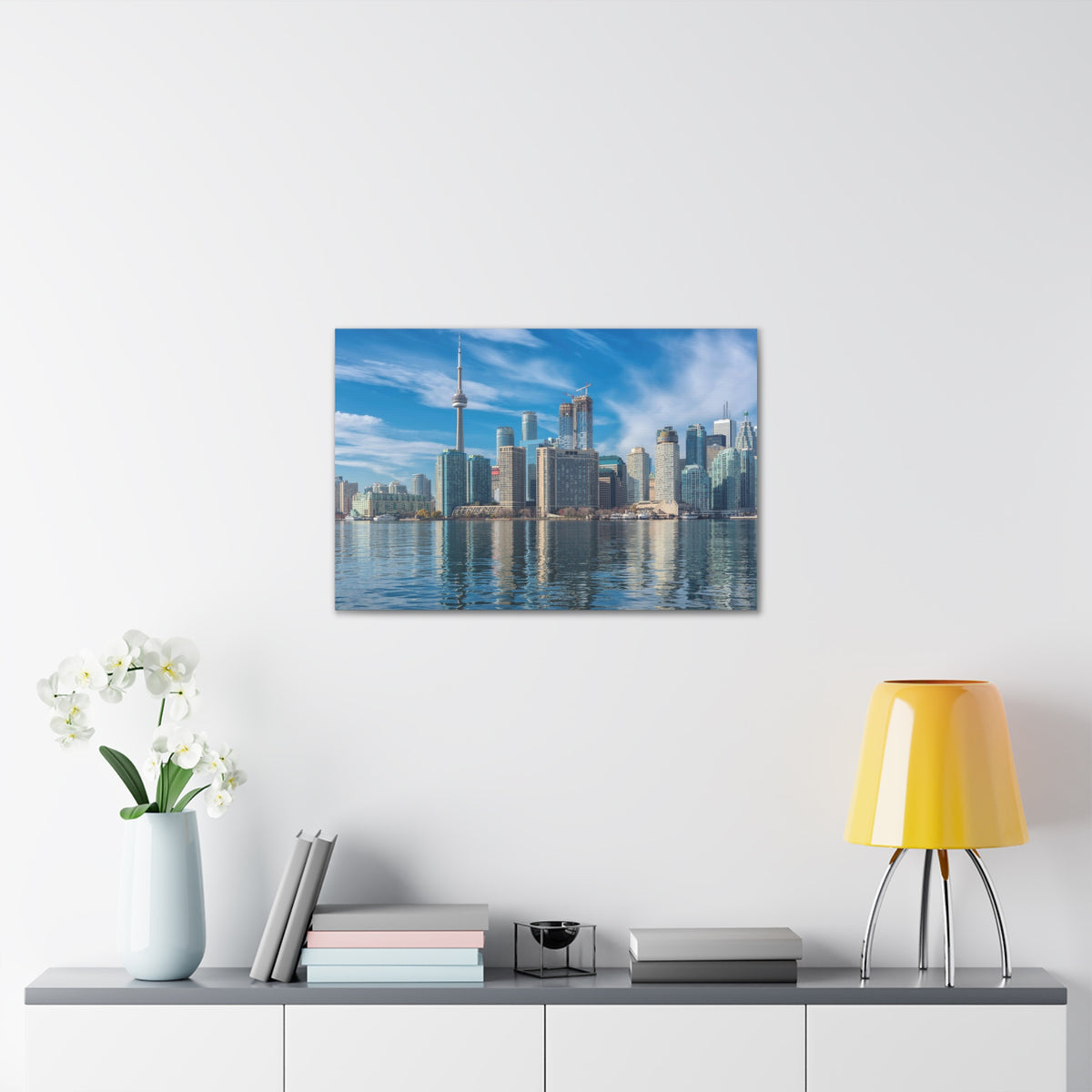 Toronto Daylight Skyline Canvas Artwork High-Quality Breathtaking Stunning Cityscape for Home Decor Ready to Hang-Express Your Love Gifts