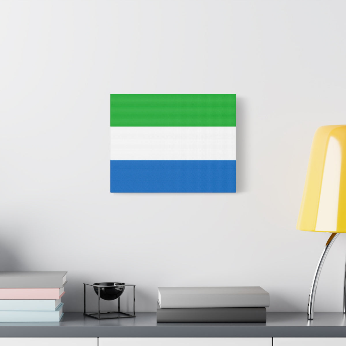 Sierra Leone Country Flag Canvas Vibrant Wall Art Unframed Home Decor-Express Your Love Gifts